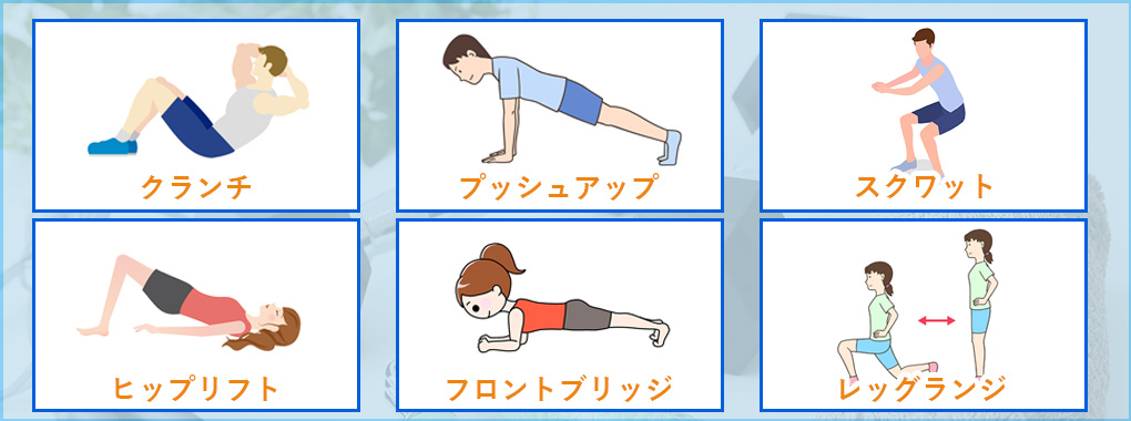 【初心者向け】自宅で取り組める簡単な筋トレメニュー6選