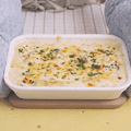 豆腐クリームエビグラタン
