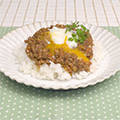 れんこんとりんごのキーマカレー（レンジ）
